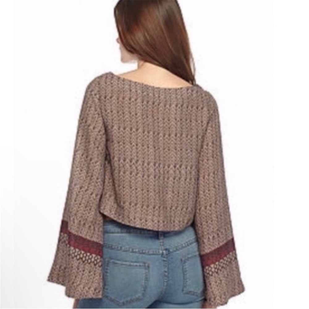 Free People Stars Aligned Bell Sleeve Top - Picture 2 of 4